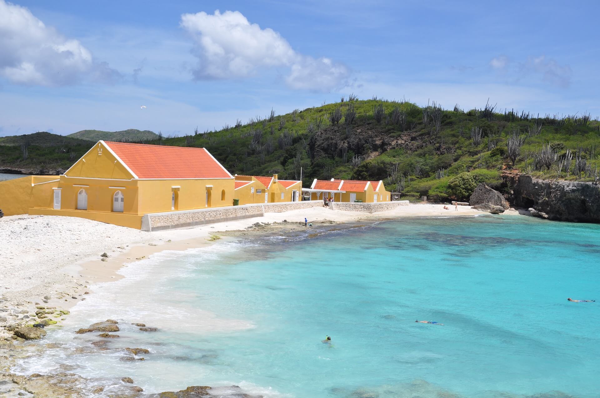 Ausblick auf Meer und Strand in Bonaire
