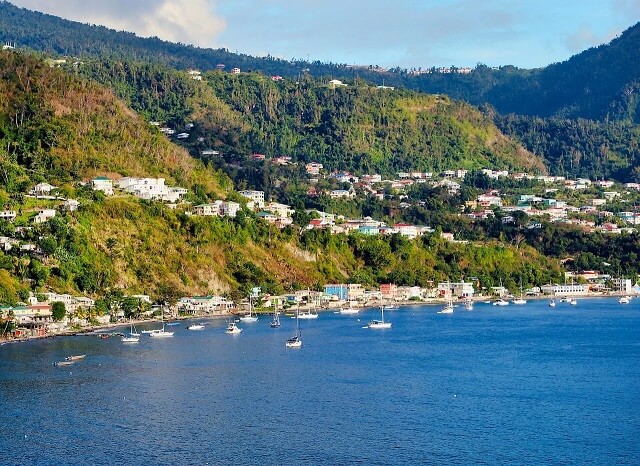 Roseau ist die Hauptstadt von Dominica.
